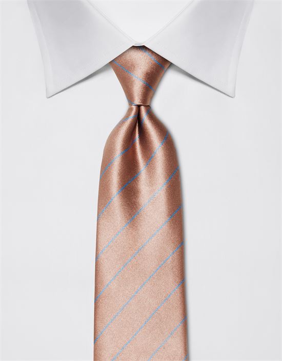 Tie, pure silk, striped