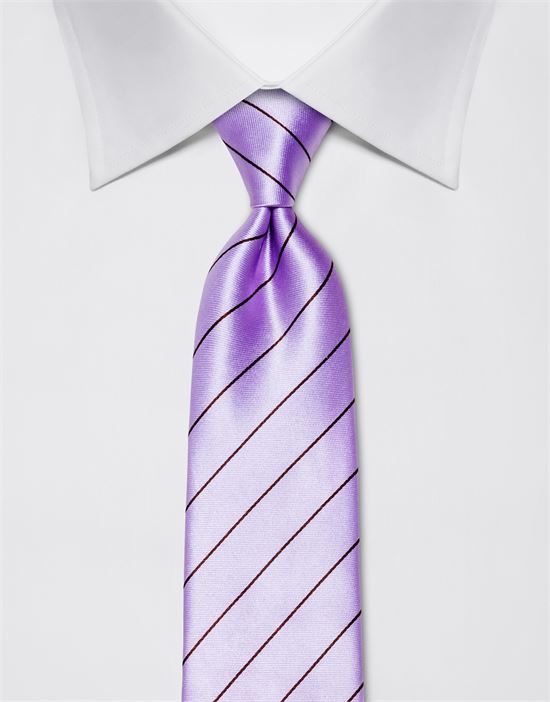 Tie, pure silk, striped