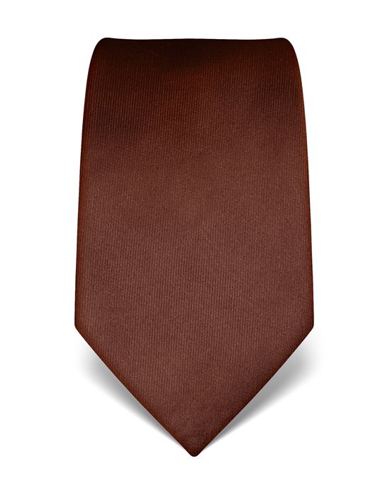 Tie, pure silk, plain coloured