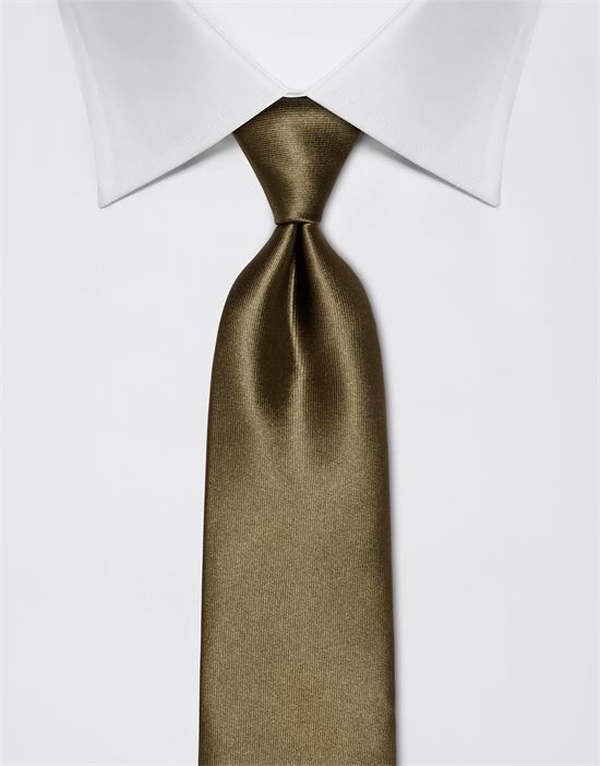 Tie, pure silk, plain coloured