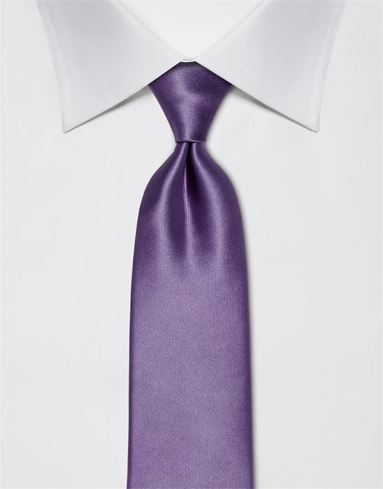 Tie, pure silk, plain coloured