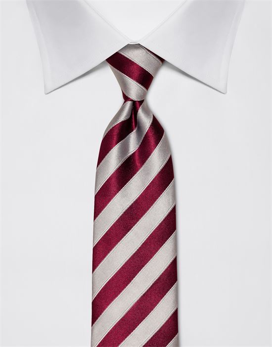 Tie, pure silk, striped