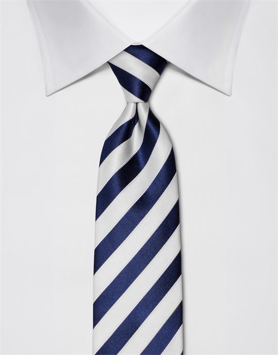 Tie, pure silk, striped