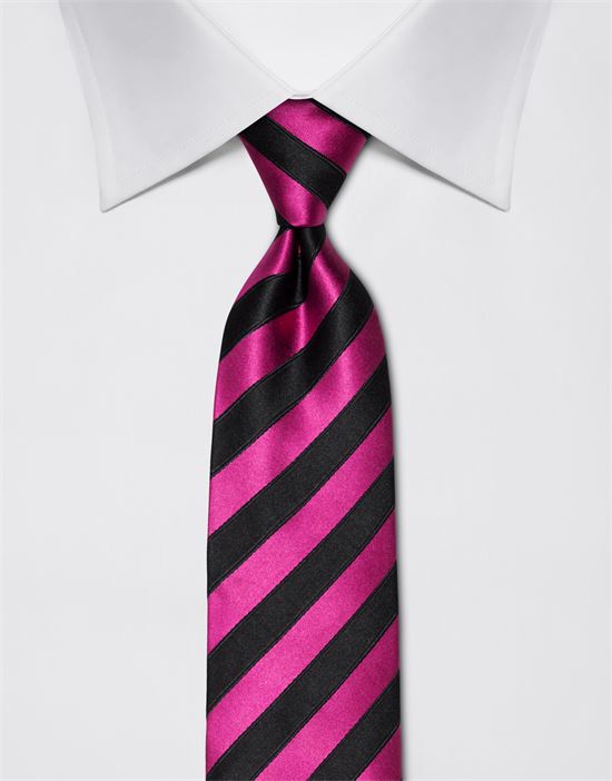 Tie, pure silk, striped