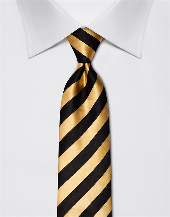 Tie, pure silk, striped