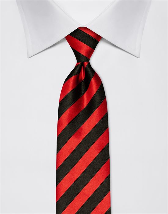 Tie, pure silk, striped