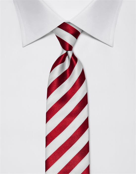 Tie, pure silk, striped