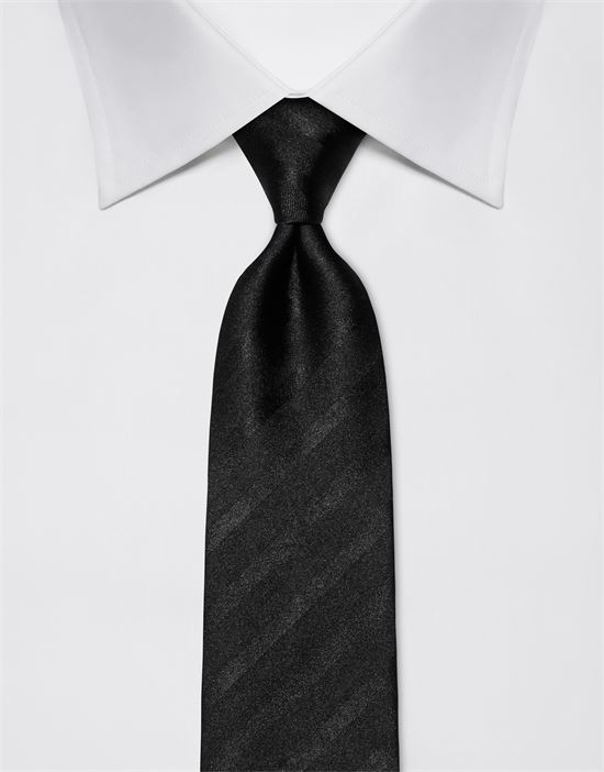 Tie, pure silk, tone in tone striped