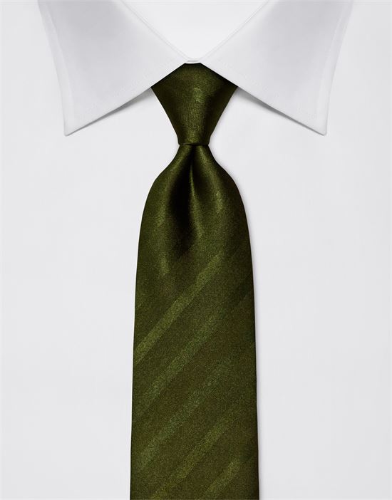 Tie, pure silk, tone in tone striped