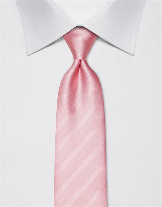 Tie, pure silk, tone in tone striped