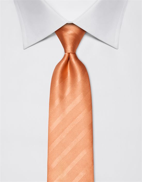 Tie, pure silk, tone in tone striped