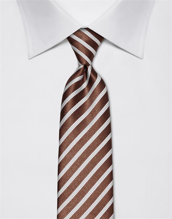 Tie, pure silk, striped