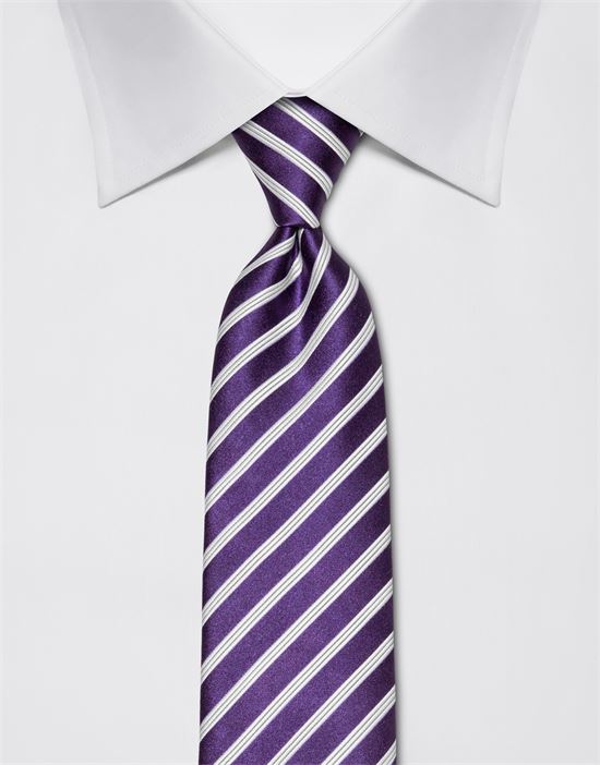 Tie, pure silk, striped