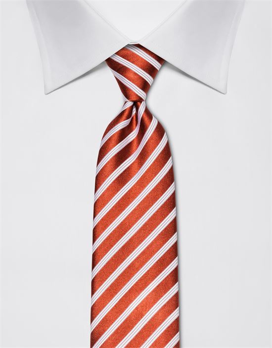 Tie, pure silk, striped