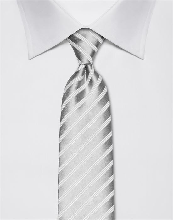 Tie, pure silk, striped