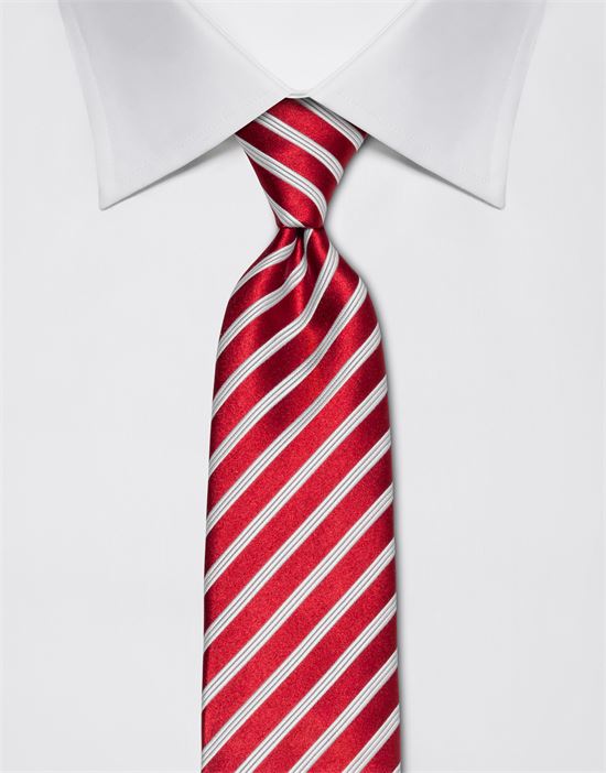 Tie, pure silk, striped