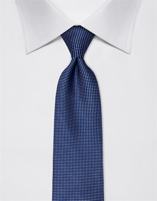 Tie, pure silk, checked