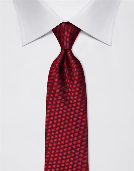 Tie, pure silk, checked