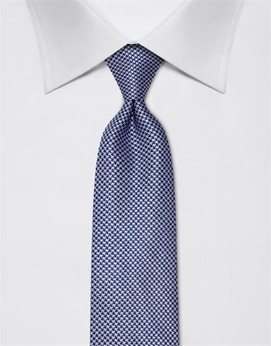 Tie, pure silk, houndstooth