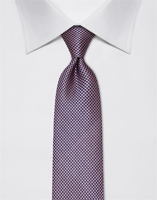 Tie, pure silk, houndstooth