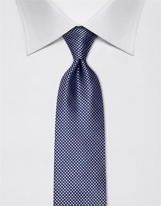 Tie, pure silk, houndstooth