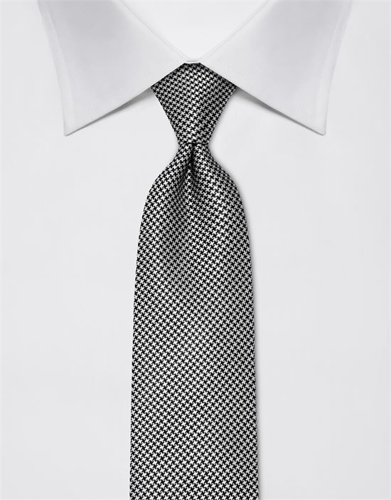 Tie, pure silk, houndstooth