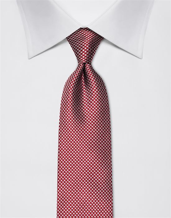 Tie, pure silk, houndstooth