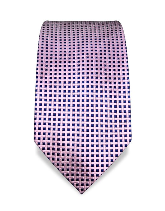 Tie, pure silk, checked