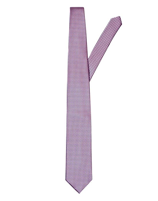 Tie, pure silk, checked