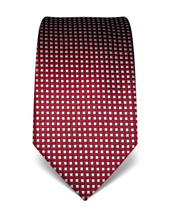 Tie, pure silk, checked