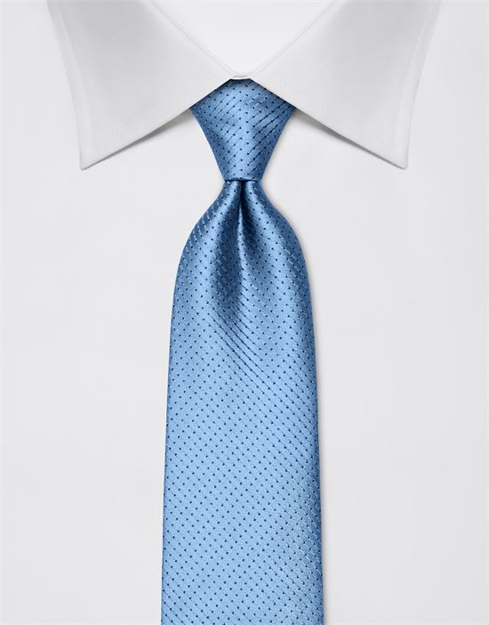 Tie, pure silk, dotted pattern