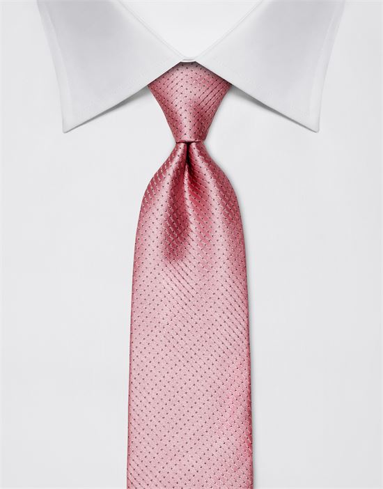 Tie, pure silk, dotted pattern