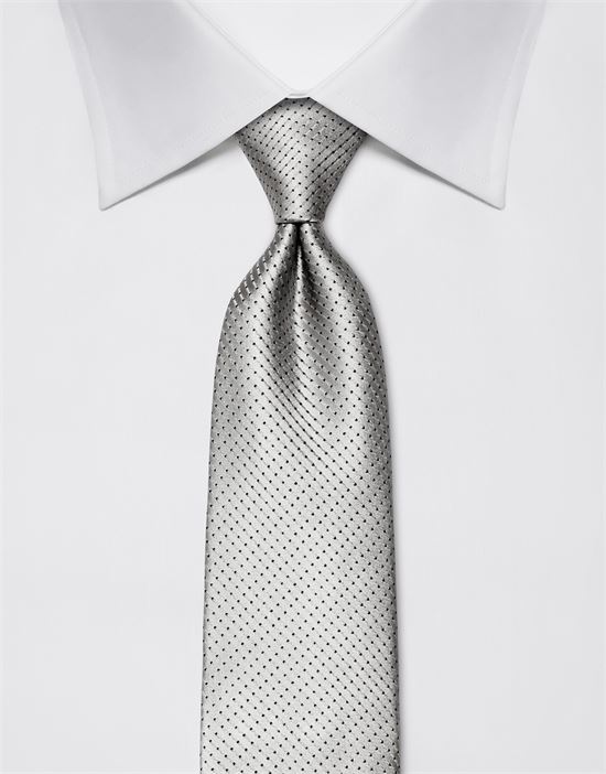 Tie, pure silk, dotted pattern