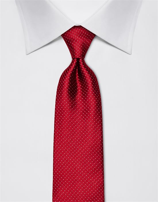 Tie, pure silk, dotted pattern