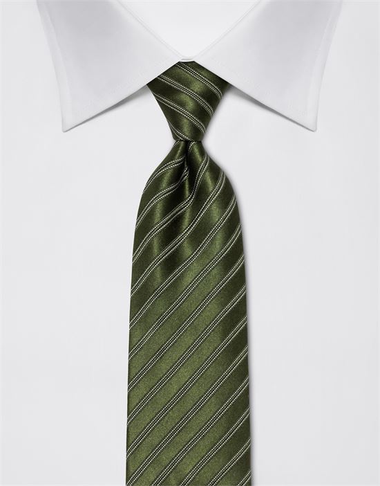 Tie, pure silk, striped