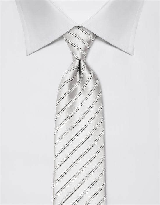 Tie, pure silk, striped