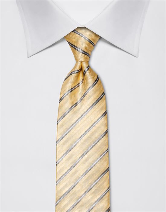 Tie, pure silk, striped