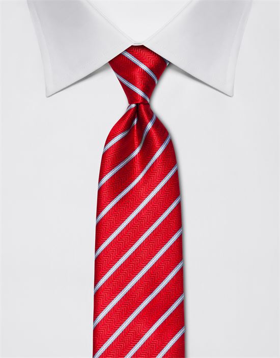 Tie, pure silk, striped