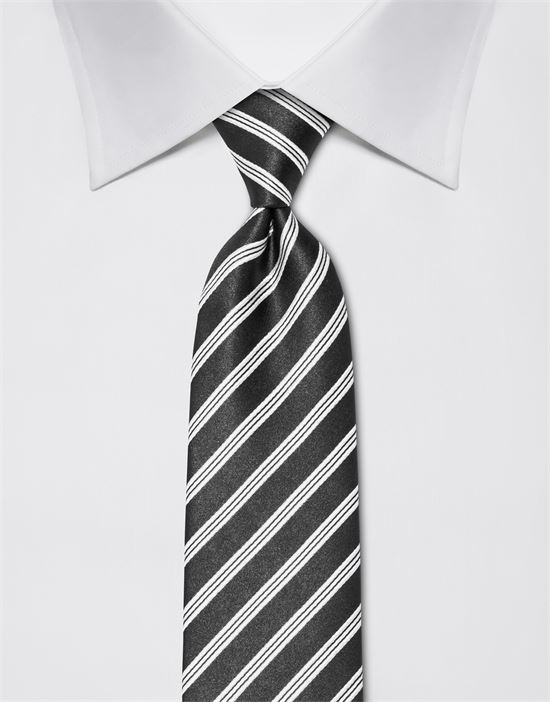 Tie, pure silk, striped