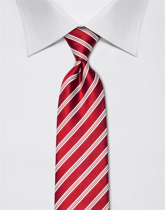 Tie, pure silk, striped