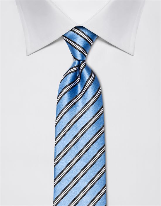 Tie, pure silk, striped