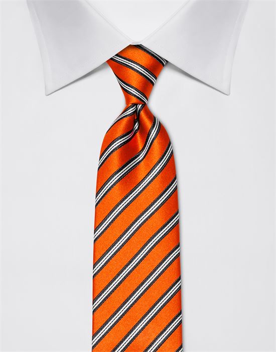 Tie, pure silk, striped