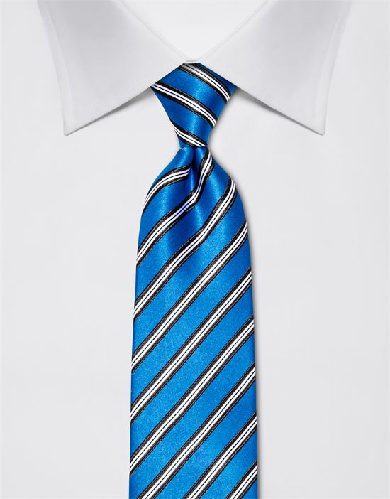 Tie, pure silk, striped