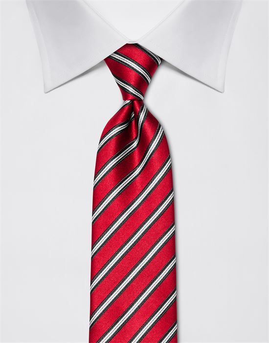 Tie, pure silk, striped