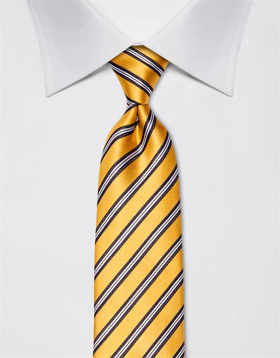 Tie, pure silk, striped