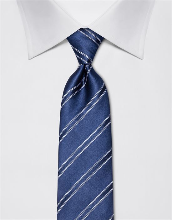 Tie, pure silk, striped