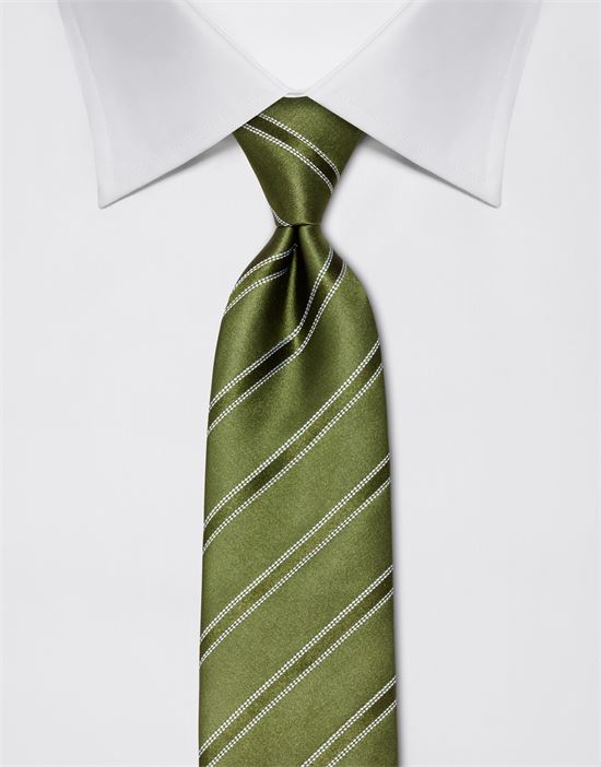 Tie, pure silk, striped