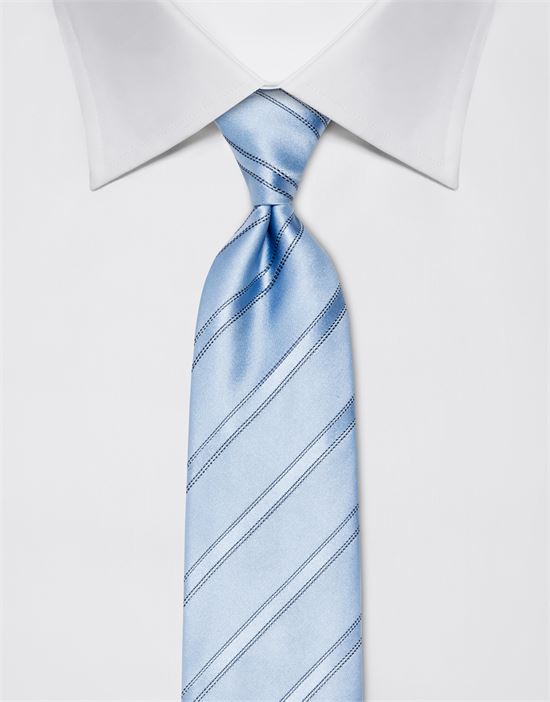 Tie, pure silk, striped