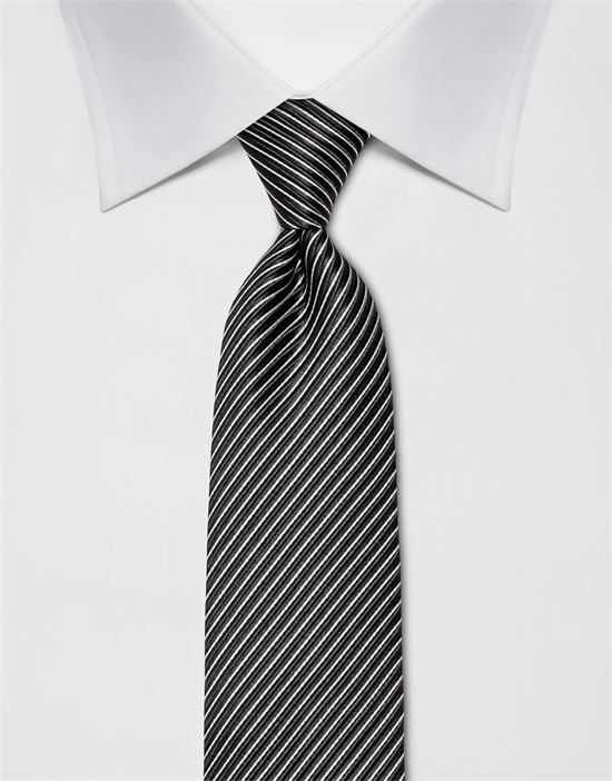 Tie, pure silk, striped