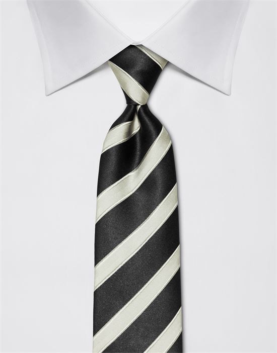 Tie, pure silk, striped